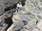 Pigmented petroglyph