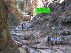 The first obstacle in hike