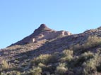 Intimidating view from the base of the mesa
